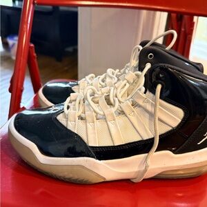 Black and White High-Top Sneakers